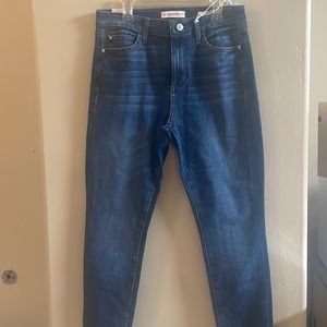 High waisted skinny jeans